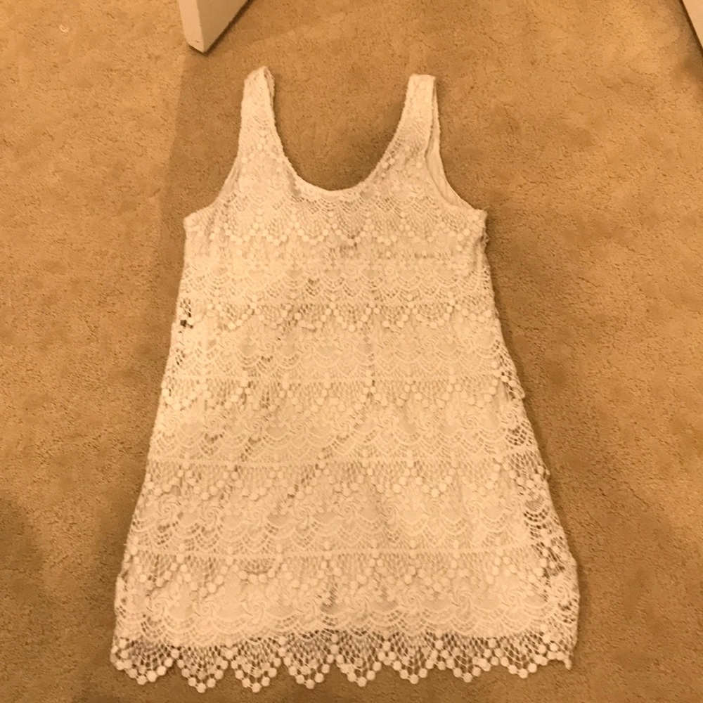 Cream lace dress